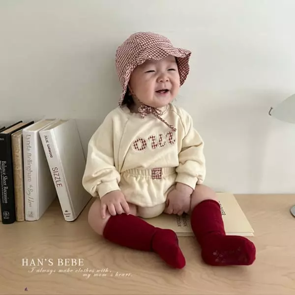 Han's - Korean Baby Fashion - #babyclothing - Bebe Square Check Bloomer - 3