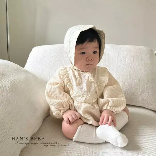 Han's - Korean Baby Fashion - #babyfashion - Bebe Lace Bodysuit