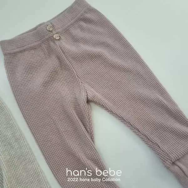 Han's - Korean Baby Fashion - #babyfever - Bebe Banding Waffle Leggings - 6