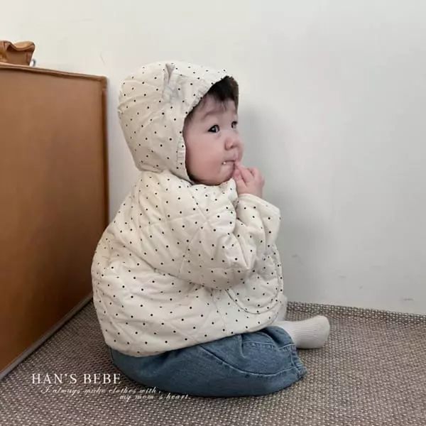Han's - Korean Baby Fashion - #babyfever - Bebe Dot Quilting Jacket - 4