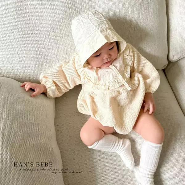 Han's - Korean Baby Fashion - #babygirlfashion - Bebe Lace Bodysuit - 3