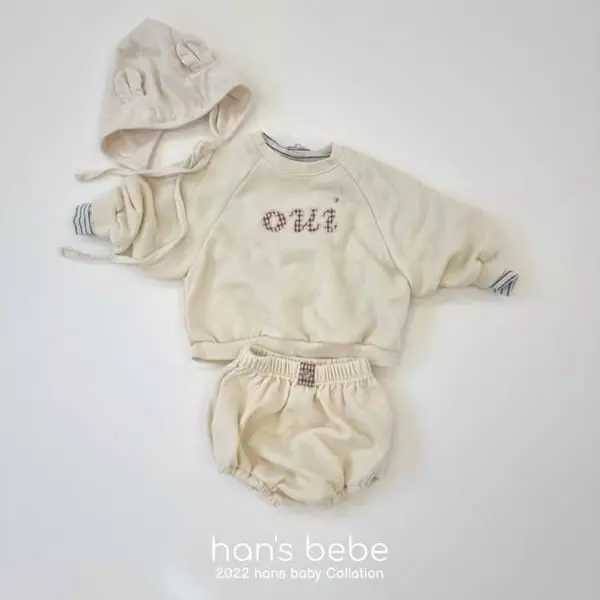 Han's - Korean Baby Fashion - #babylifestyle - Bebe Oui Raglan Sweatshirt - 10