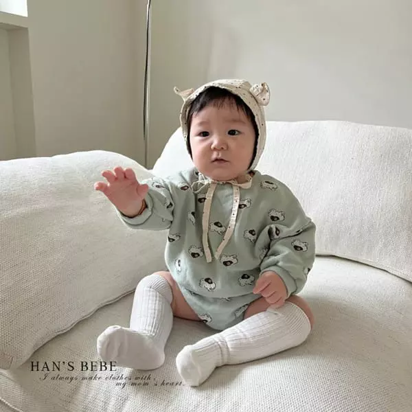 Han's - Korean Baby Fashion - #babylifestyle - Bebe Elphan Top Bottom Set - 9
