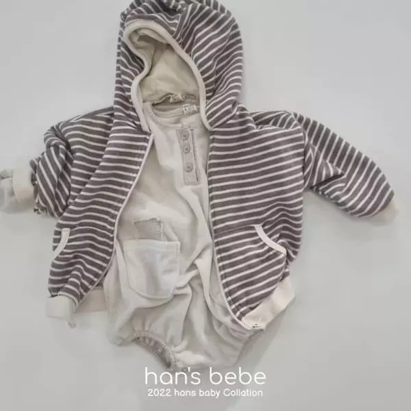 Han's - Korean Baby Fashion - #babylifestyle - Bebe Pocket Hoody Zip-up - 8