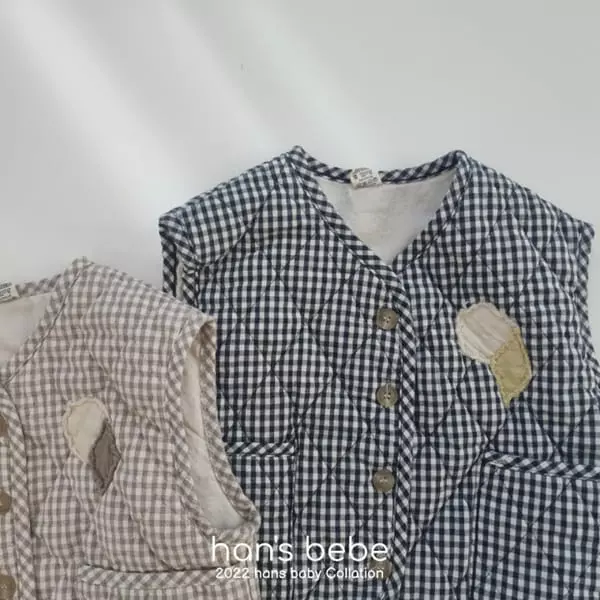 Han's - Korean Baby Fashion - #babylifestyle - Bebe Pocket Piping Vest - 6