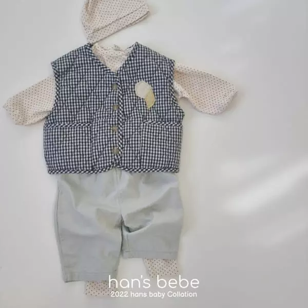 Han's - Korean Baby Fashion - #babyoninstagram - Bebe Pocket Piping Vest - 7