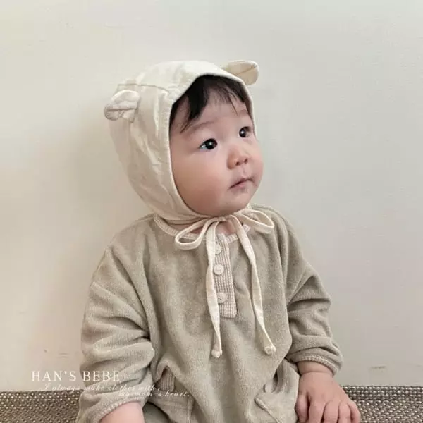 Han's - Korean Baby Fashion - #babyoninstagram - Bebe Waffle Point Bodysuit - 4