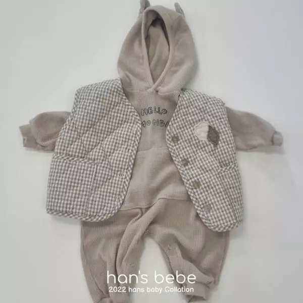 Han's - Korean Baby Fashion - #babyoutfit - Bebe Pocket Piping Vest - 9