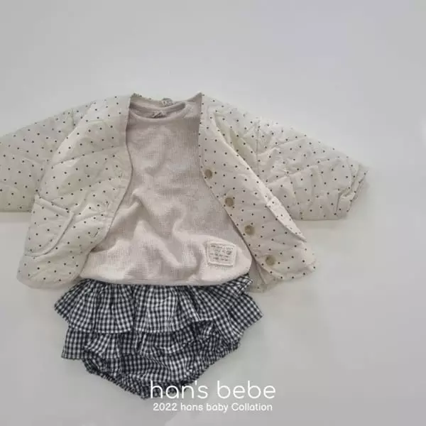 Han's - Korean Baby Fashion - #babyoutfit - Bebe Dot Quilting Jacket - 9