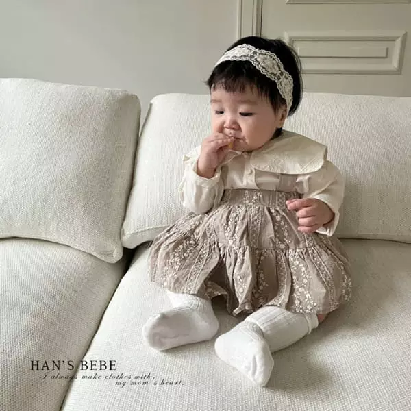 Han's - Korean Baby Fashion - #babyoutfit - Bebe Cancan Dungarees Skirt - 5