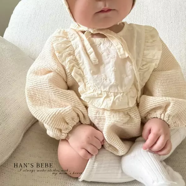 Han's - Korean Baby Fashion - #babyoutfit - Bebe Lace Bodysuit - 7