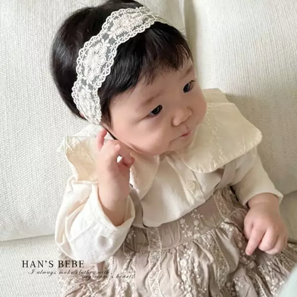 Han's - Korean Baby Fashion - #babyoutfit - Bebe Square Collar Blouse - 4