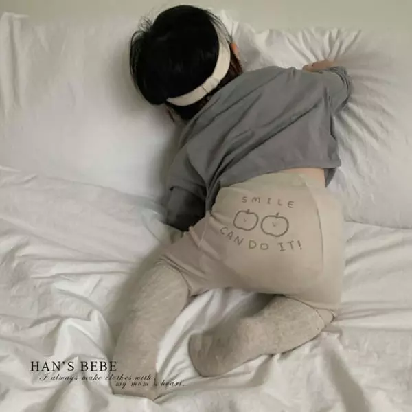 Han's - Korean Baby Fashion - #onlinebabyboutique - Bebe Back Point Leggings - 3