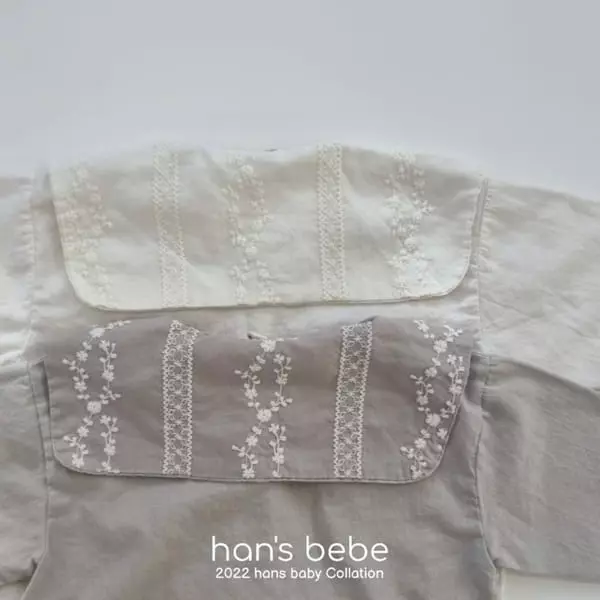Han's - Korean Baby Fashion - #smilingbaby - Bebe Square Collar Blouse - 8
