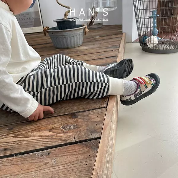 Han's - Korean Children Fashion - #Kfashion4kids - Slit Terry Pants - 2