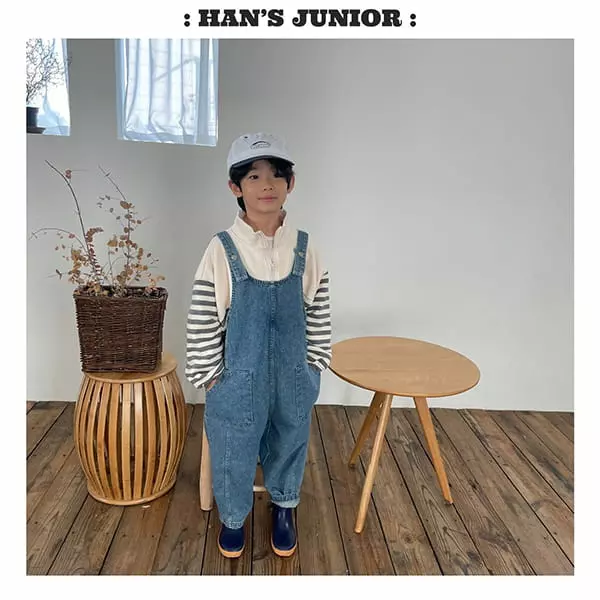 Han's - Korean Children Fashion - #stylishchildhood - Yaggi Overalls - 4