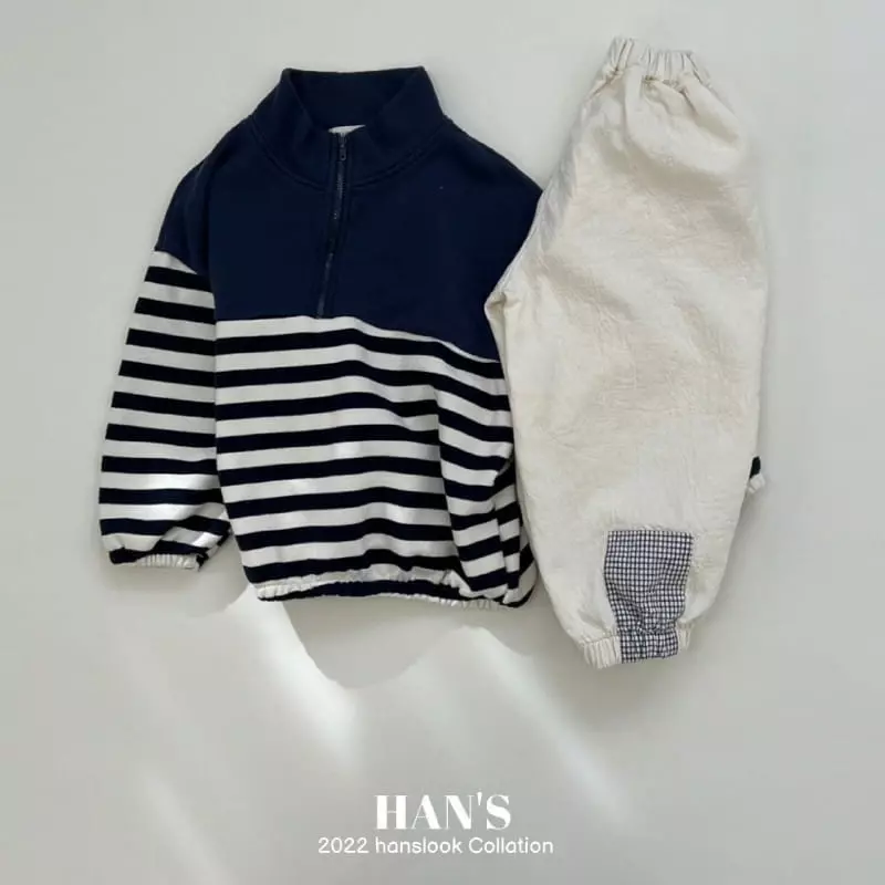 Han's - Korean Children Fashion - #discoveringself - Check Pants