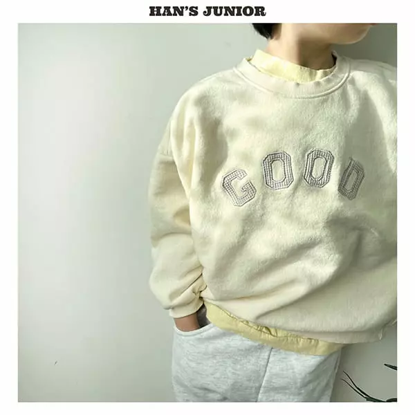 Han's - Korean Children Fashion - #kidsshorts - Color Patch Sweatshirt - 6
