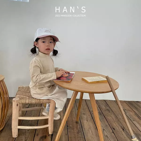 Han's - Korean Children Fashion - #magicofchildhood - Half Neck Single Tee - 7