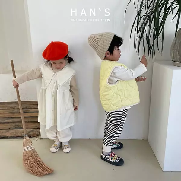 Han's - Korean Children Fashion - #littlefashionista - Slit Terry Pants - 4