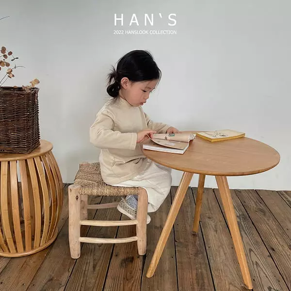 Han's - Korean Children Fashion - #minifashionista - Half Neck Single Tee - 8