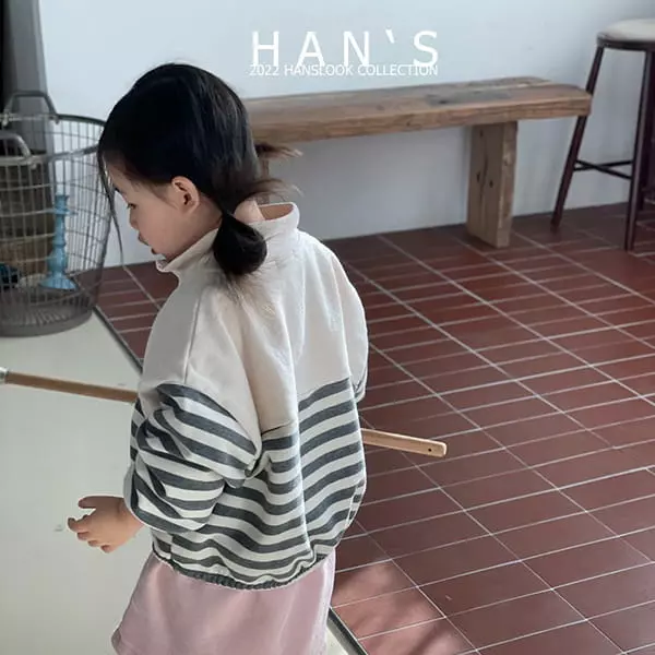 Han's - Korean Children Fashion - #prettylittlegirls - Stipes Color Zip-up - 2