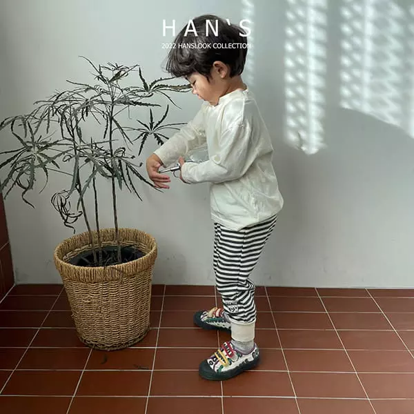 Han's - Korean Children Fashion - #toddlerclothing - Half Neck Single Tee - 11