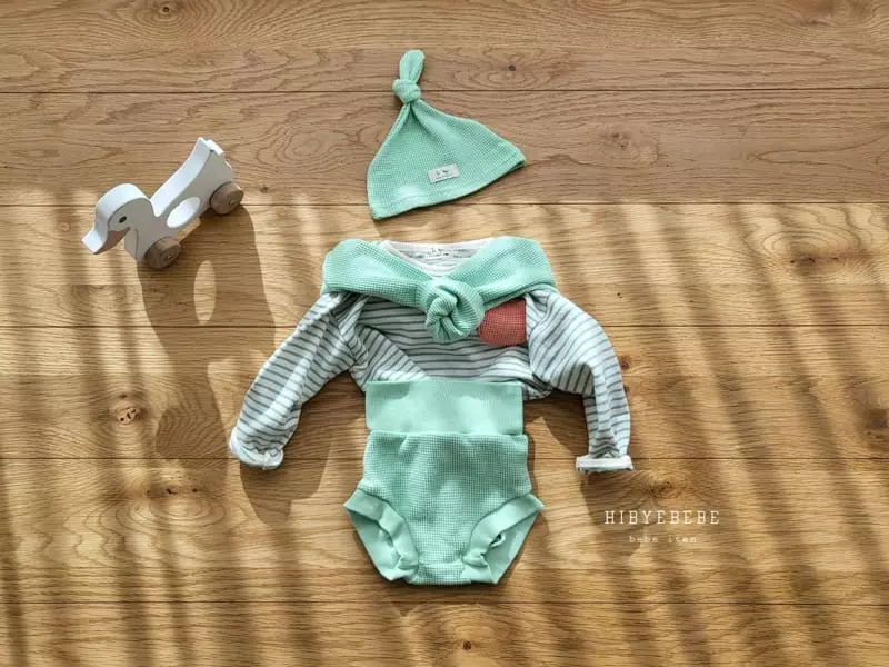 Happy Prince - Korean Baby Fashion - #babyboutique - Coco Stripes Waffle Top Bottom Set - 11