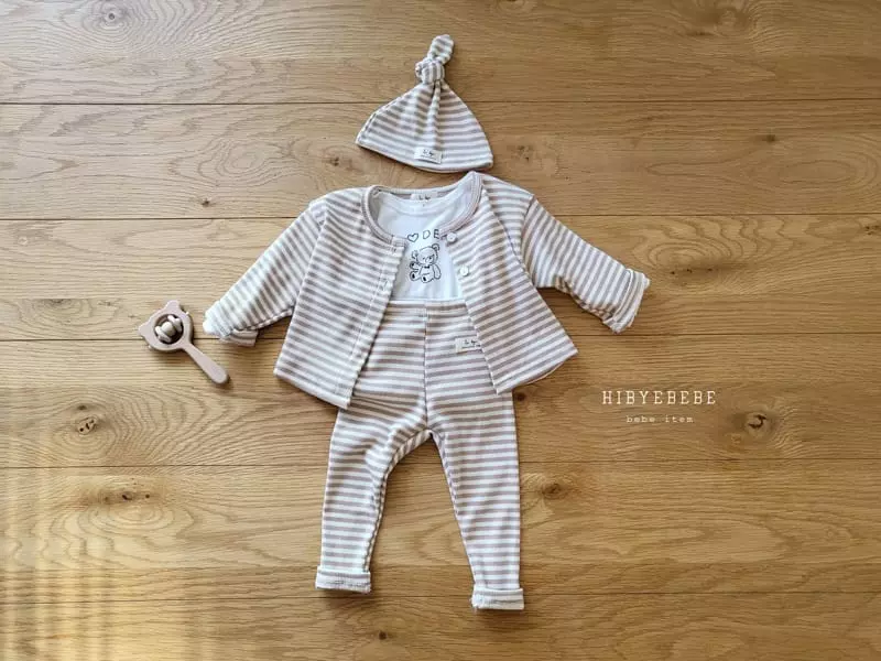 Happy Prince - Korean Baby Fashion - #babyboutique - Everyday Wear Cardigan Leggings Hat Tee Set - 10