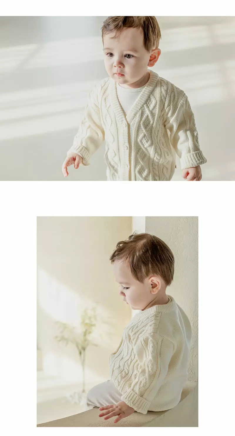 Happy Prince - Korean Baby Fashion - #babyfashion - Bessel Knit Cardigan - 3