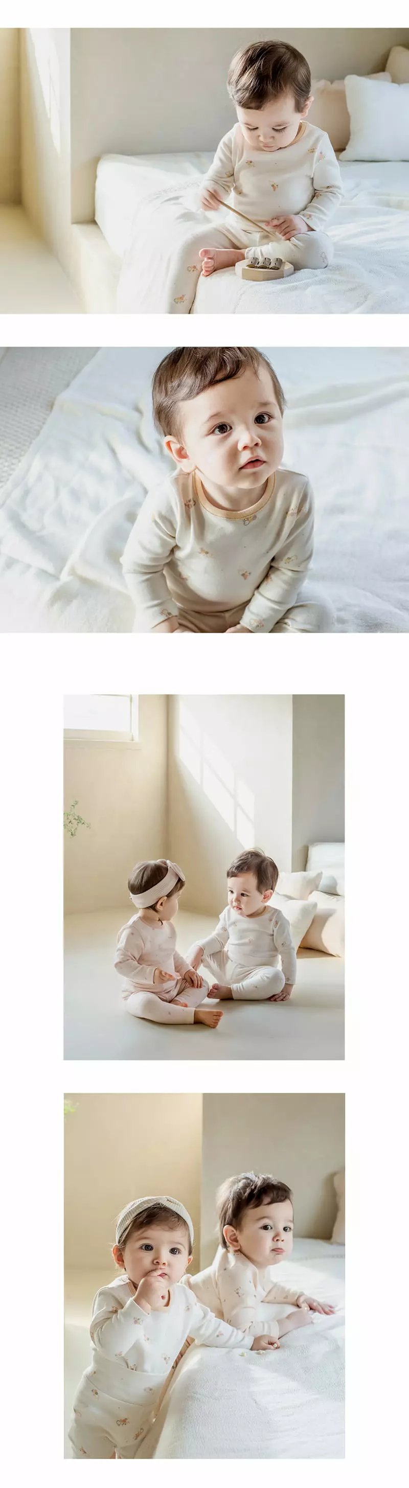 Happy Prince - Korean Baby Fashion - #babyfever - Timo Baby Easywear Ivory - 3
