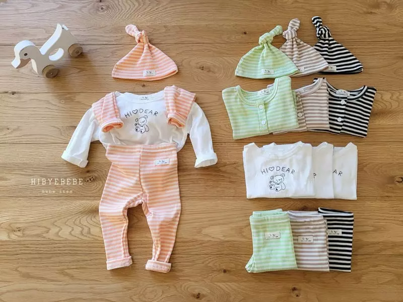 Happy Prince - Korean Baby Fashion - #babygirlfashion - Everyday Wear Cardigan Leggings Hat Tee Set
