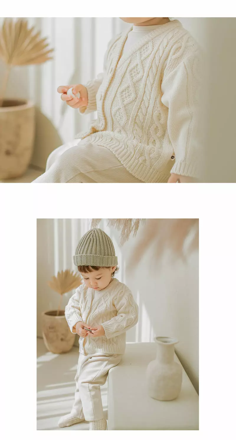 Happy Prince - Korean Baby Fashion - #babygirlfashion - Bessel Knit Cardigan - 5