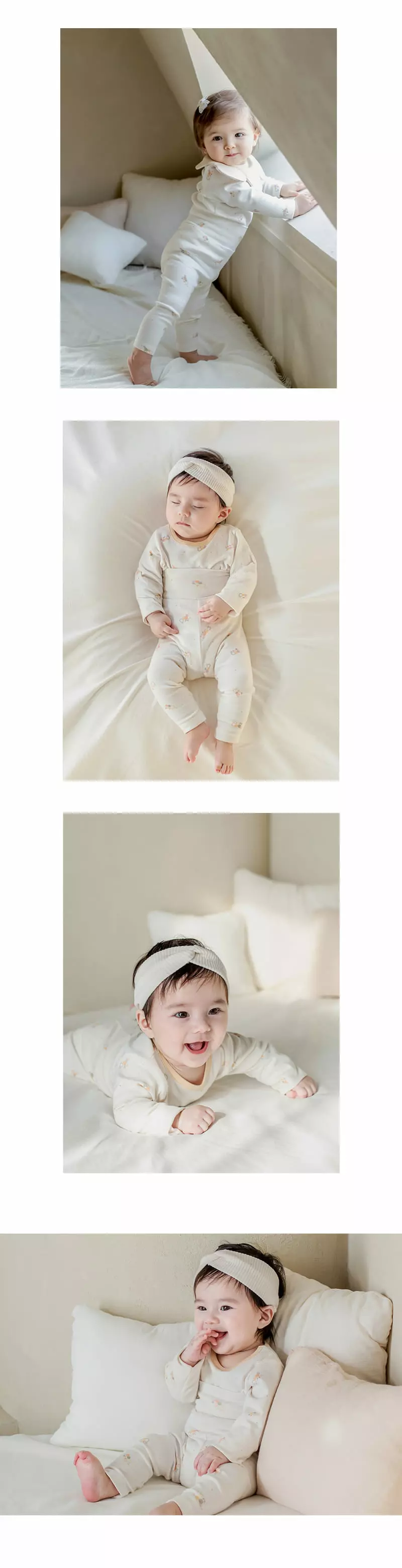 Happy Prince - Korean Baby Fashion - #babyoninstagram - Timo Baby Easywear Ivory - 6