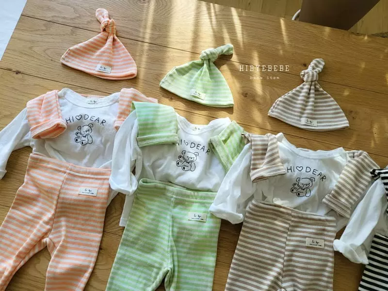 Happy Prince - Korean Baby Fashion - #babyoninstagram - Everyday Wear Cardigan Leggings Hat Tee Set - 3