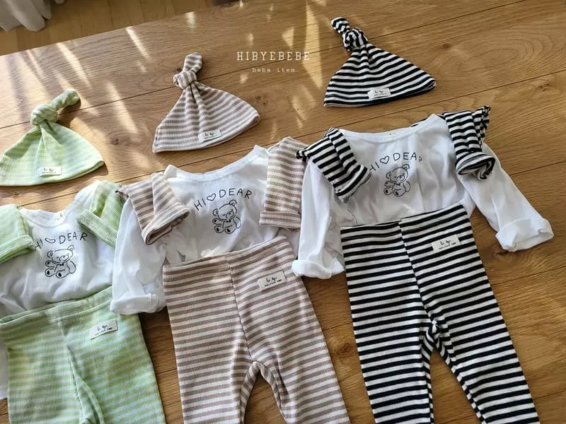 Happy Prince - Korean Baby Fashion - #babyoninstagram - Everyday Wear Cardigan Leggings Hat Tee Set - 4