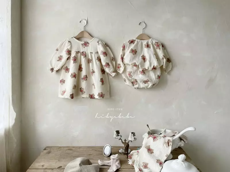 Happy Prince - Korean Baby Fashion - #babyoutfit - Yoru Bear Oen-piece - 4