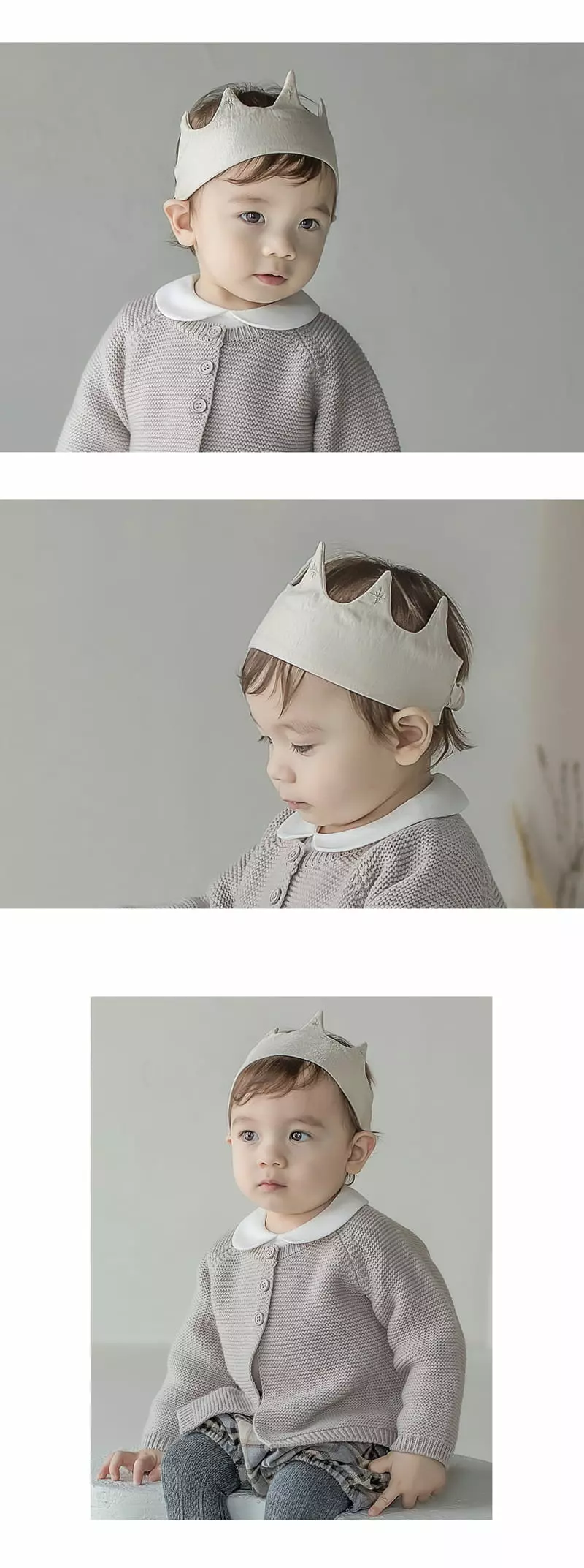 Happy Prince - Korean Baby Fashion - #babyootd - Flot Crown Hairband [set of 5] - 4