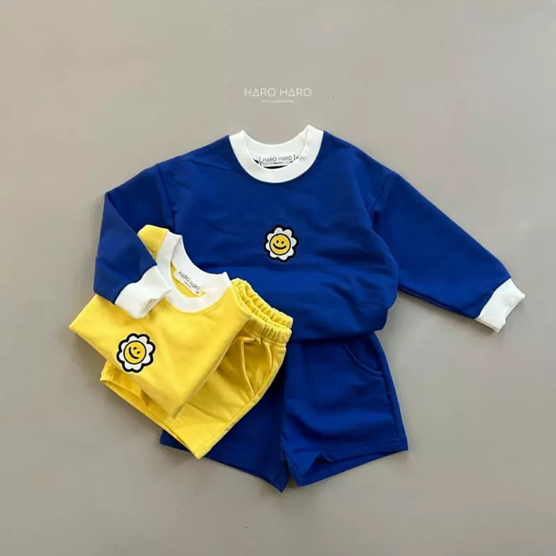 Haro Haro - Korean Children Fashion - #Kfashion4kids - Sun Flower Top Bottom SEt - 3