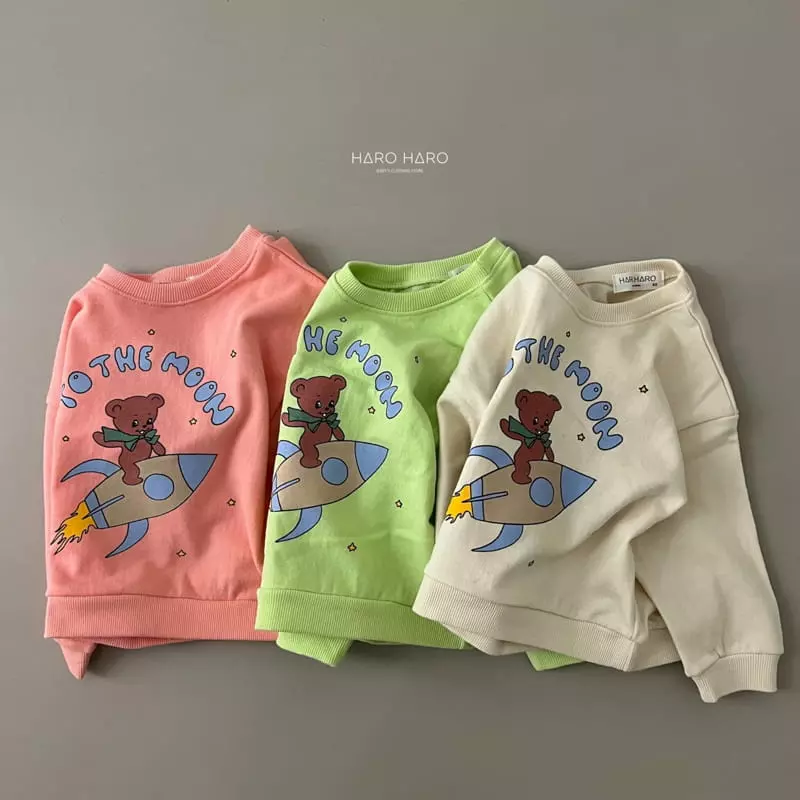 Haro Haro - Korean Children Fashion - #Kfashion4kids - Rocket Bear Sweatshirt - 9