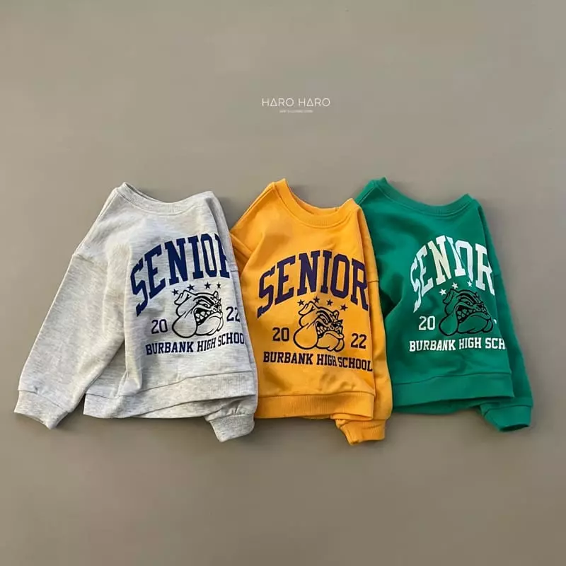 Haro Haro - Korean Children Fashion - #childofig - Bulldog Sweatshirt - 7