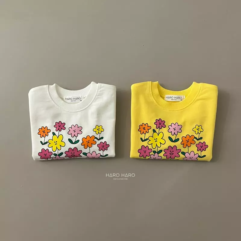 Haro Haro - Korean Children Fashion - #childofig - Flower Sweatshirt - 3