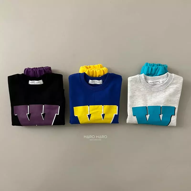 Haro Haro - Korean Children Fashion - #childofig - W Top Bottom Set - 3