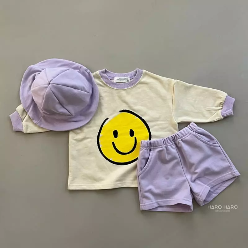 Haro Haro - Korean Children Fashion - #designkidswear - Smile Top Bottom Set - 11