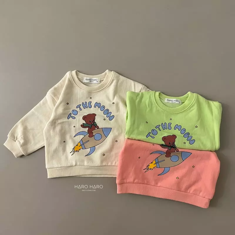 Haro Haro - Korean Children Fashion - #designkidswear - Rocket Bear Sweatshirt - 3