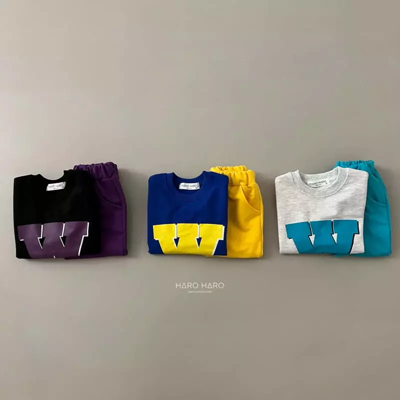 Haro Haro - Korean Children Fashion - #designkidswear - W Top Bottom Set - 5