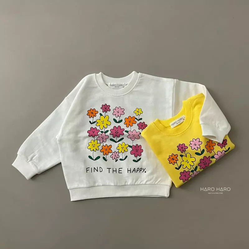 Haro Haro - Korean Children Fashion - #discoveringself - Flower Sweatshirt - 6