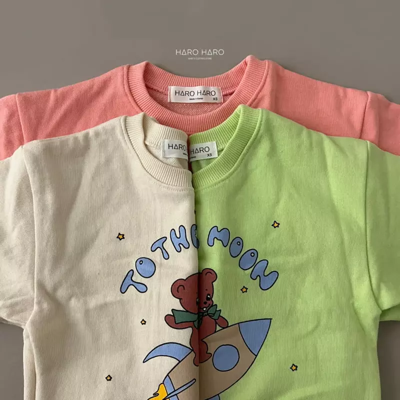 Haro Haro - Korean Children Fashion - #designkidswear - Rocket Bear Sweatshirt - 4