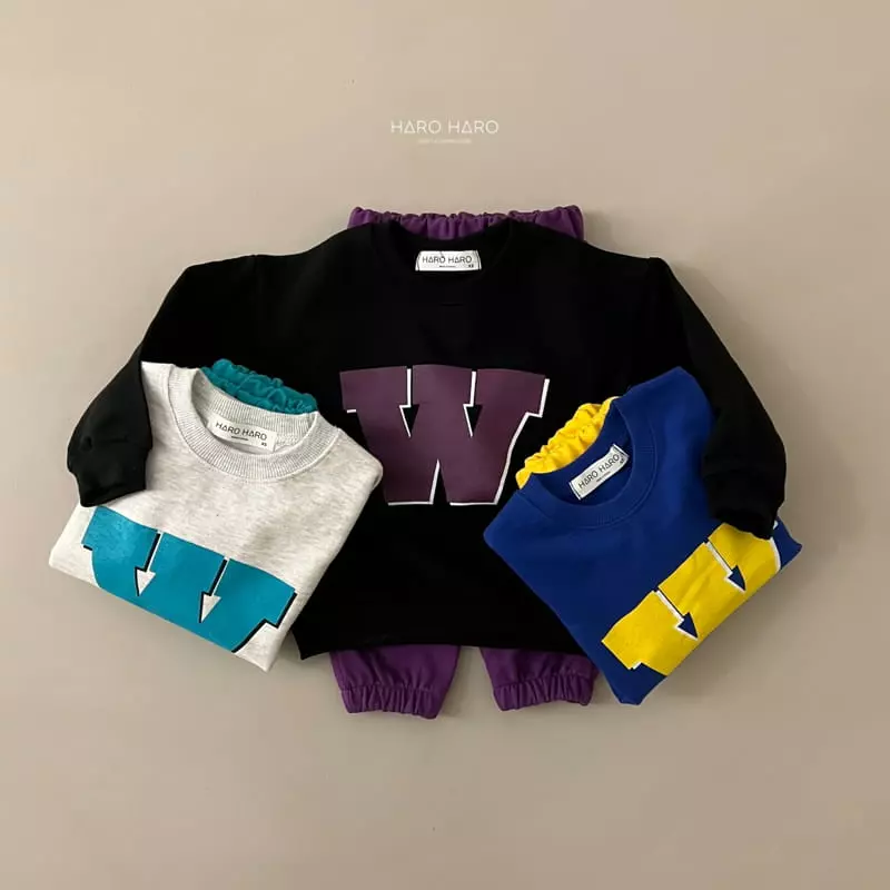 Haro Haro - Korean Children Fashion - #discoveringself - W Top Bottom Set - 6