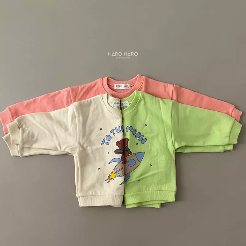Haro Haro - Korean Children Fashion - #fashionkids - Rocket Bear Sweatshirt - 5